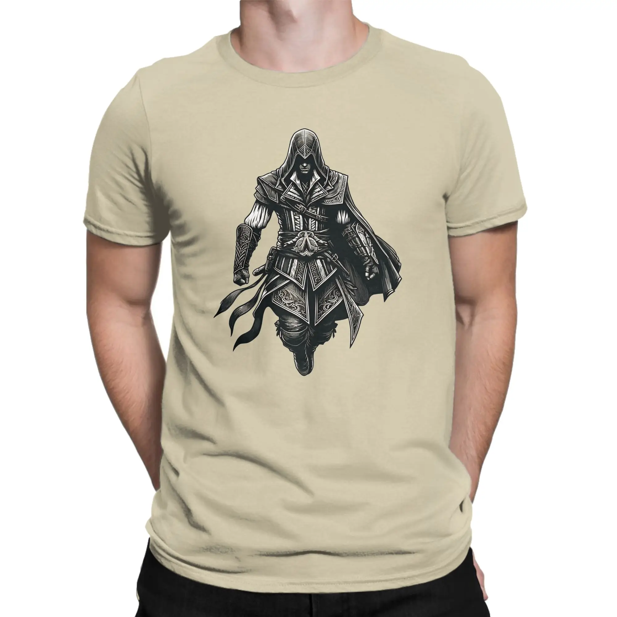 Men's Game A-Assassins Creed Shadows T Shirts  Cotton Tops Funny Short Sleeve Crew Neck Tees Gift Idea T-Shirts