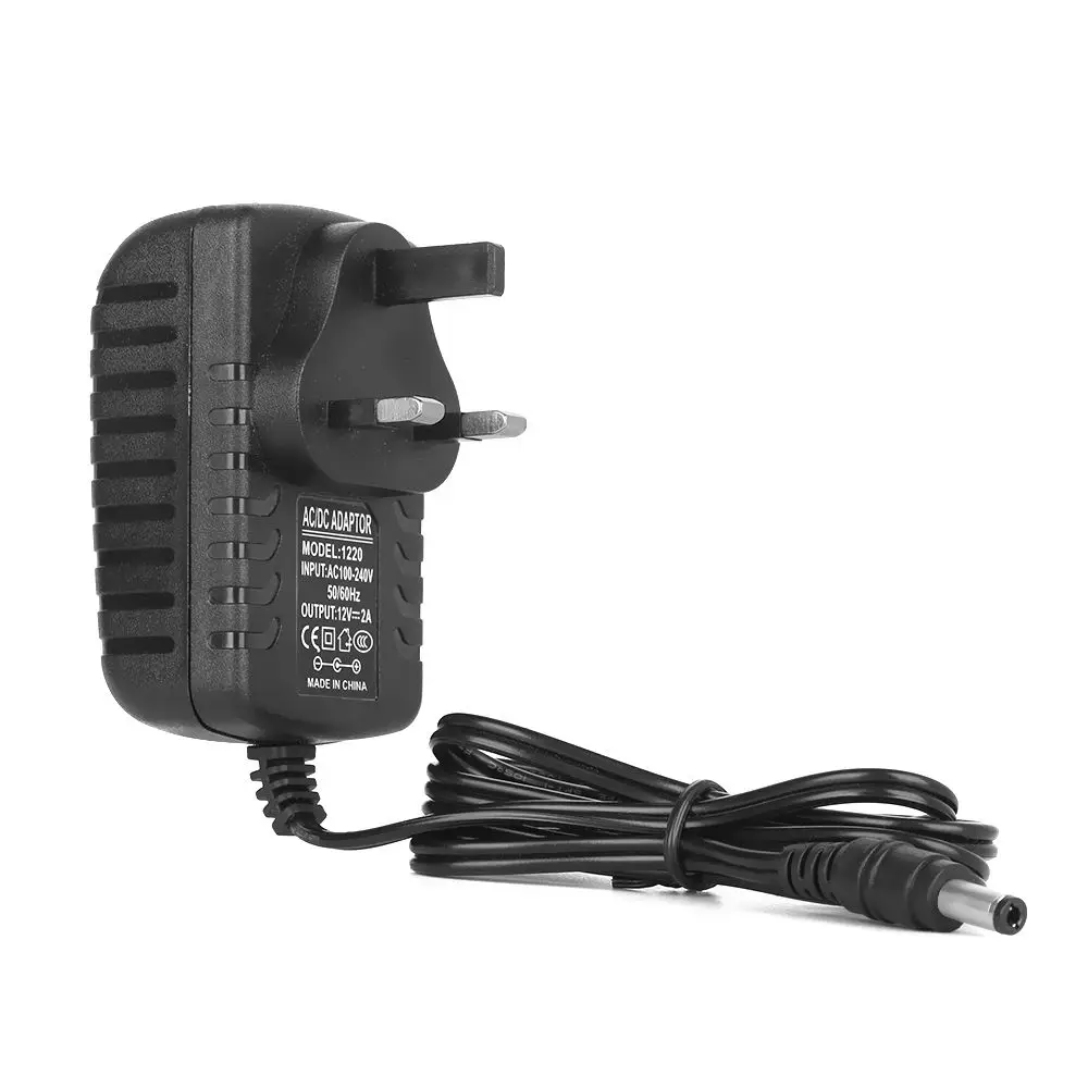 Safety 100-240V LED Strip Mains Transformer Power Supply AC/DC Adapter UK Plug Charger