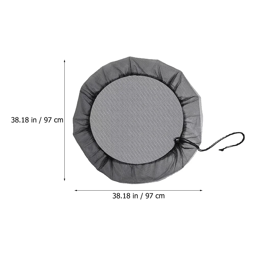 

2pcs Rain Bucket Net Cover Heavy Duty Polyester Mesh For Outdoor Water Tank Protection Durable Reusable Bug Proof Filter Grille