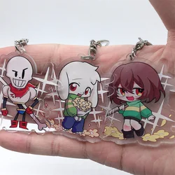 Anime Cartoons Sans Toriel Keychain Cosplay Accessories Anime Game Pendant Cartoon Gift