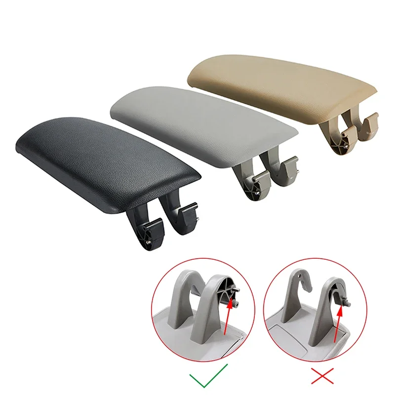 1Pc for Audi A4 B6 B7 2002-2007 Center Console Arm Rest Storage Box Lid Cover Auto Accessories Leather Car Armrest Latch Cover