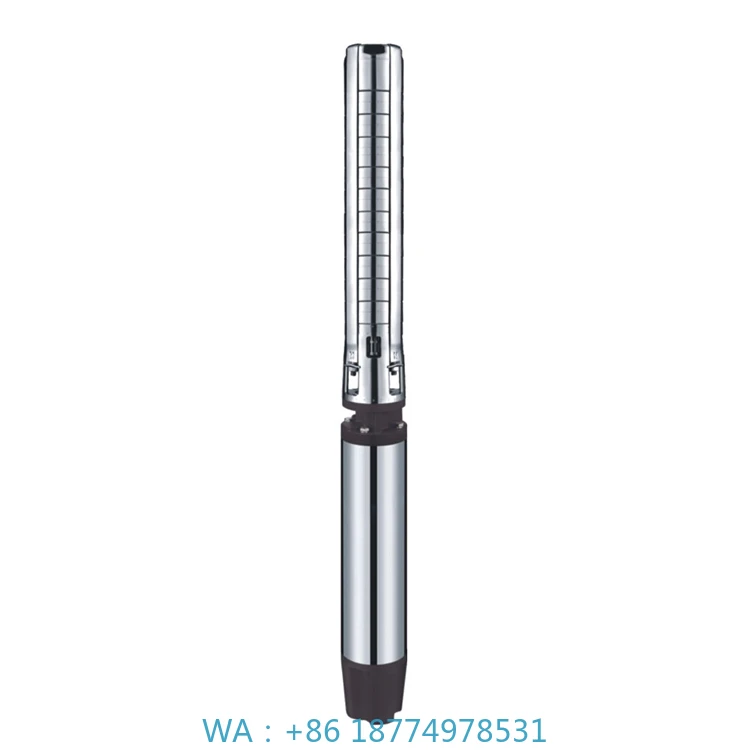 ell Submersible Water Pump 220v 6SPM17 Series Long Life OEM Customizable Cable Single Phase 4kw Stainless Steel 6inch Deep W
