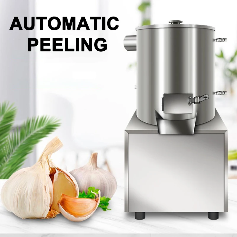 Electric Garlic Peeler Machine Peeling Stainless Steel Commercial for Home Grain Restaurant Barbecue Separator 110/220V