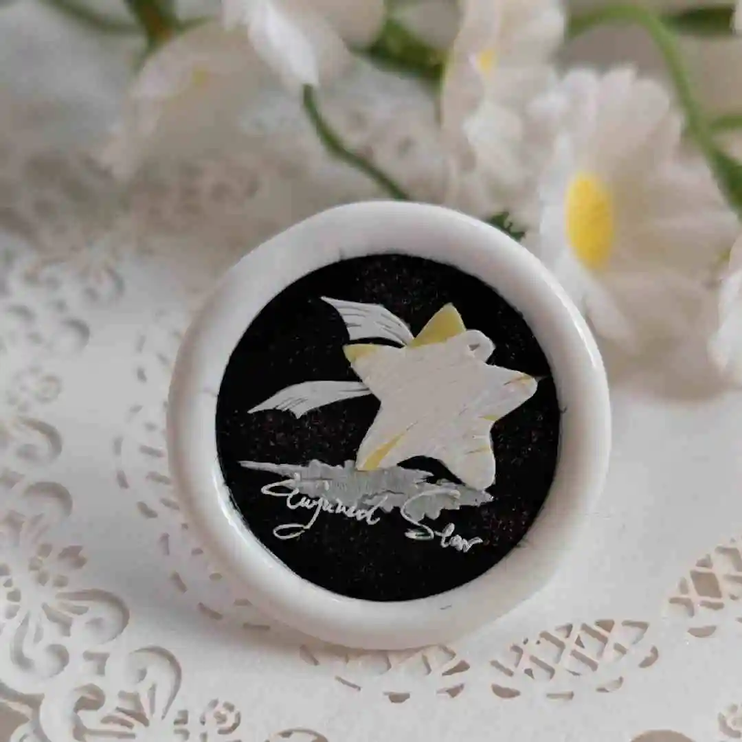ใหม่ Lacquer Seal Head Rose น่ารักซ่อมตะขอพันกระดาษเครนบรรเทาขนมปัง Alien Series บัญชีมือแสตมป์ของเล่น