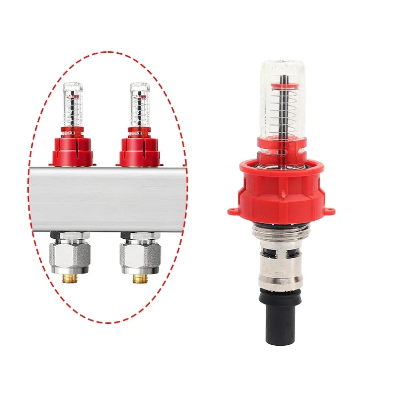 Home decoration system underfloor heating manifold flow meter/regulator: optimizing heat distribution