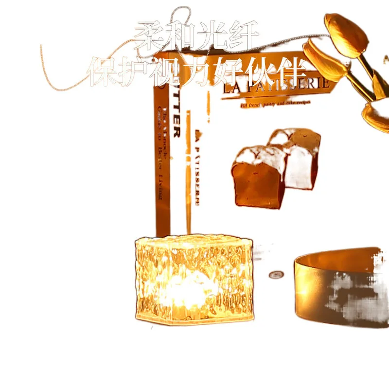 جو مصباح الإنترنت المشاهير رومانسية تموج مصباح إسقاط غرفة نوم ديناميكية ليلة ضوء نمط مصباح هوم