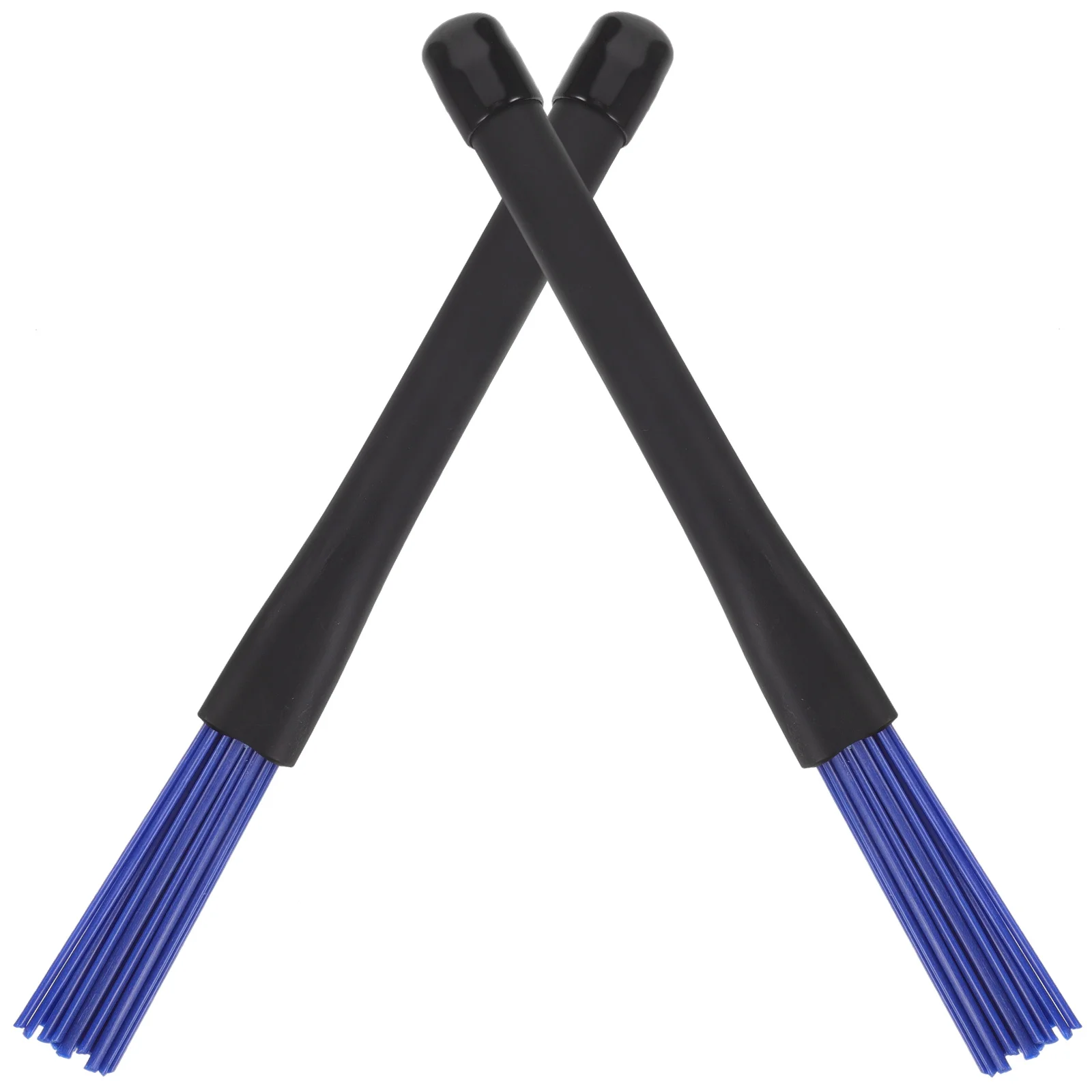 

1 Pair Durable Nylon Wire Jazz Universal Set Accessories Percussion Brush For Drums Stick Broom Snare Plastic Handle Non Slip
