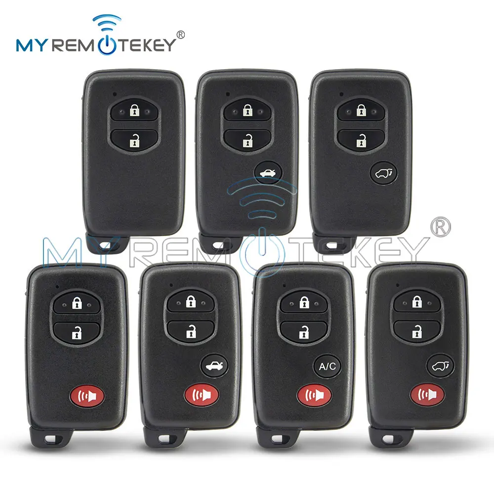 MYREMOTEKEY Smart Key Fob Keyless Entry Remote Shell Case HYQ14AAB/HYQ14ACX/HYQ14AEM 2/3/4 Buttons for  Toyota Prius Land RAV4