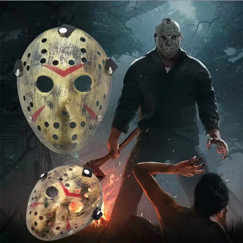 حفلة الهالوين تأثيري فيلم الهوكي قناع جيسون فورهيس الجمعة 13th الرعب قناع مخيف للكبار الرجال هدية قناع تنكر