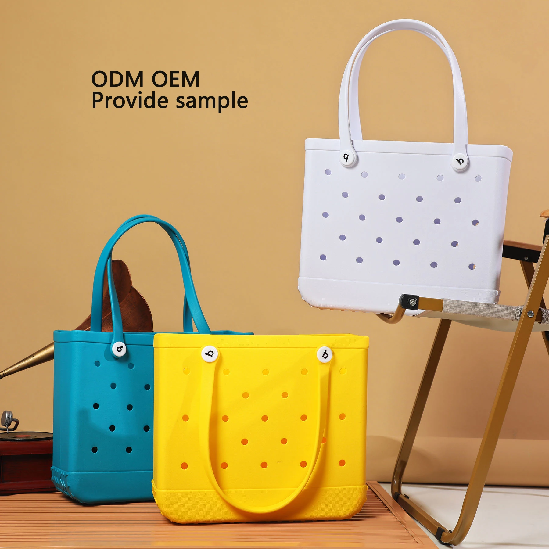 

Summer beach bag rubber handbag, sundries storage, handbag, outdoor travel, beach swimming bag, solid color waterproof bag