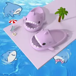 Summer Women Shark Slides coppia Beach Sea infradito Cute Kids Shark pantofole antiscivolo uomo Indoor Outdoor Sandals