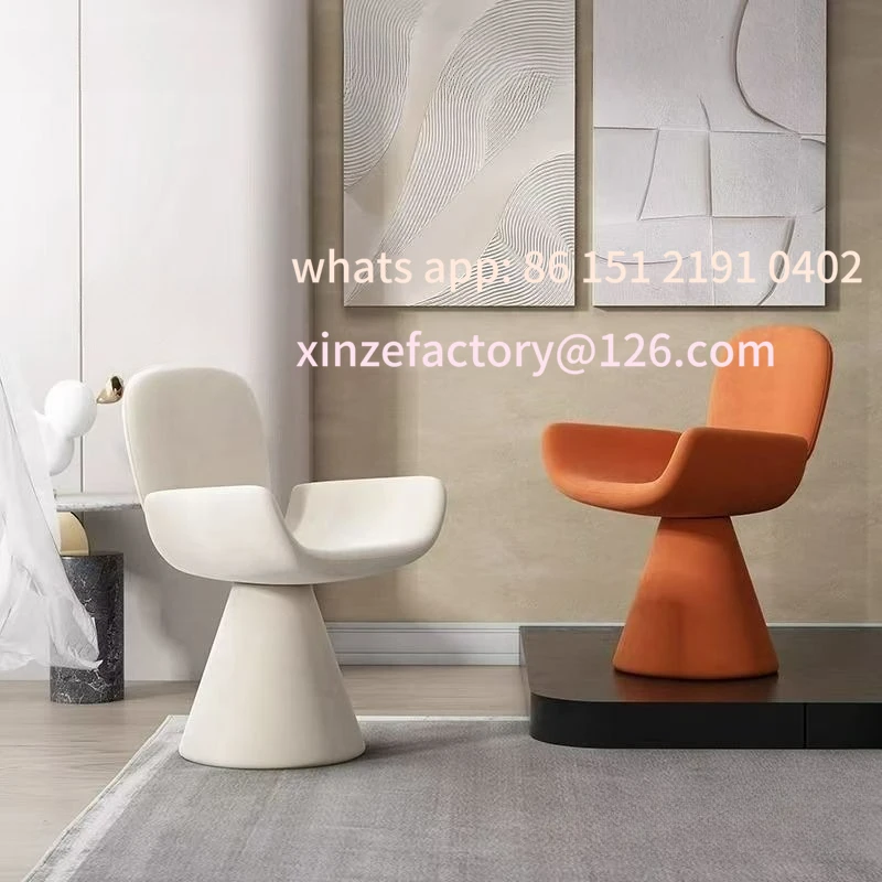 

Customizable Minimalist Household Rotating Bedroom Premium Dining Chair Internet celebrity Nail Salon Dining Table and Chair