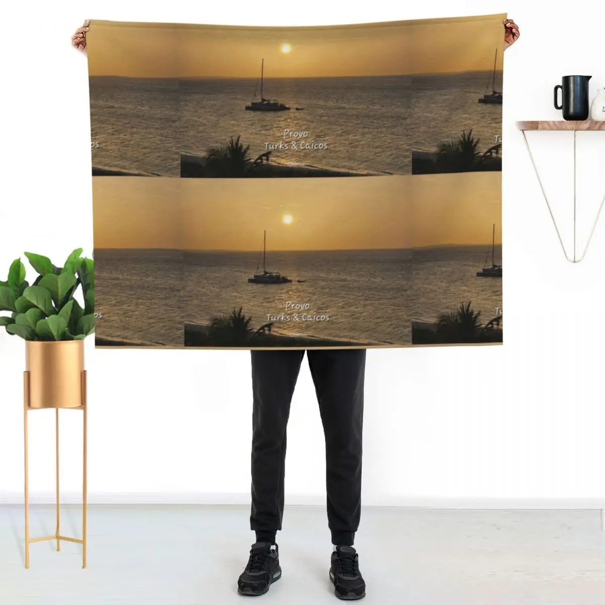 Sailing Into the Sunset Throw Blanket Sofas Winter beds cosplay anime Decorative Beds Moving Tourist Blankets