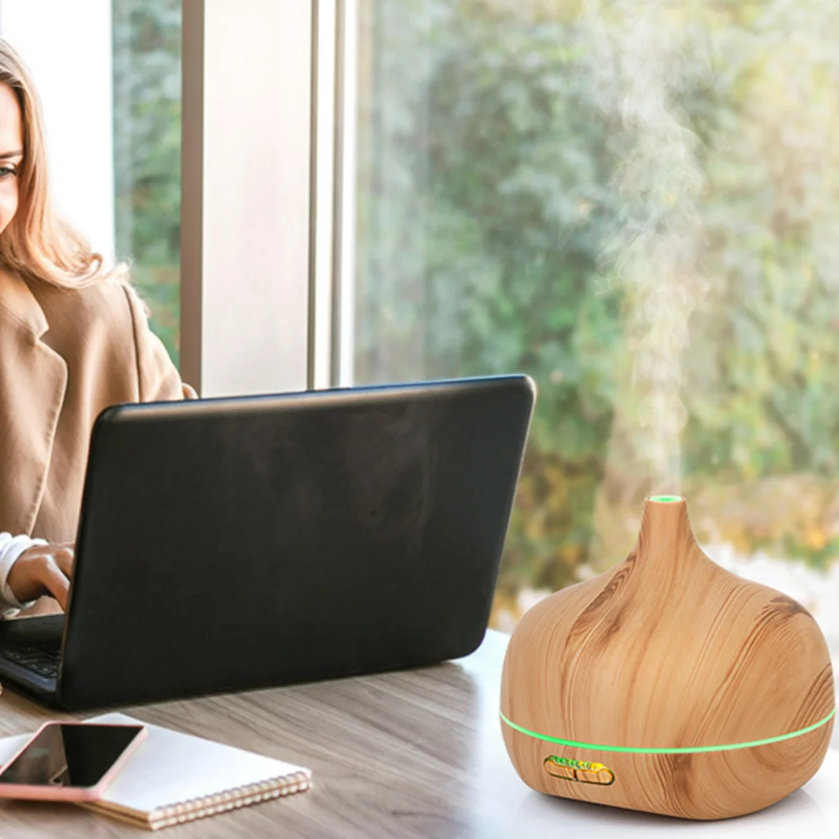 Essential Oil Diffuser Aromatherapy Diffusers  550ml Ultrasonic Cool Mist Large Aroma Scent Essential Oils Diffuser Waterless Sh