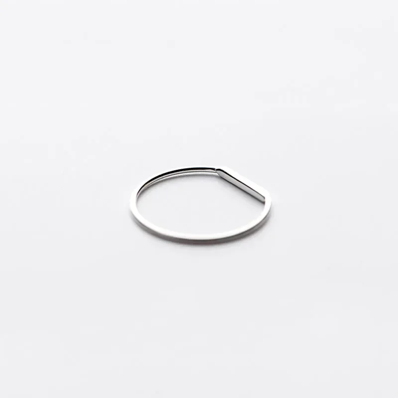 Fashion 925 Sterling Silver Love Letter Ring For Fashion Women Party Cute Fine Jewelry Minimalist Accessories 2020 Gift