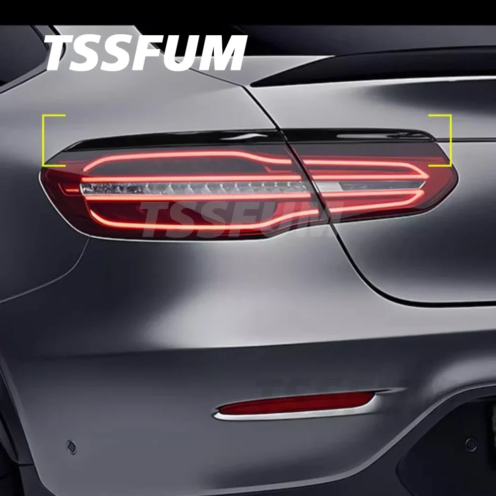 Car taillight sticker Car Rear Wing Spoiler Triangle Window for Mercedes Benz C253 GLC Coupe 2016 2017 2018 2019 2020 2021 2022