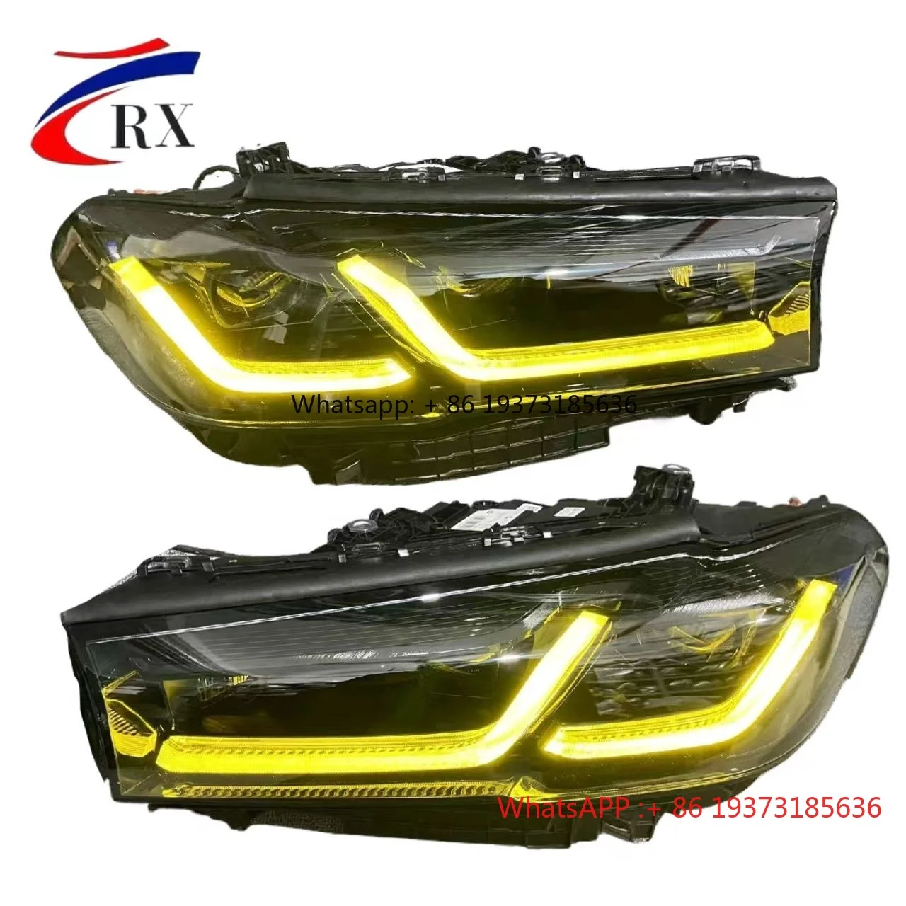 

Suitable for BMW 5 Series G30 G38 M5 Car Parts Front Bumper Lighting System LED Headlights Black Version Yellow Light