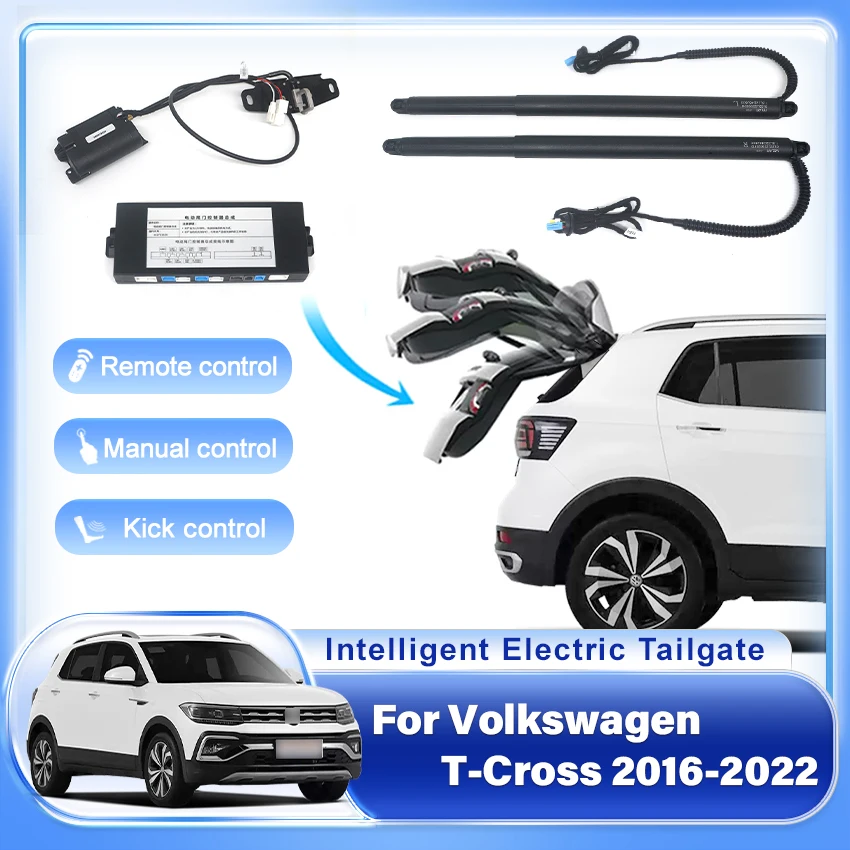 Car Electric Tailgate Automatic Control Trunk Drive Car Rear Door Power Kit For Volkswagen T-Cross 2016-2022,Electric Trunk