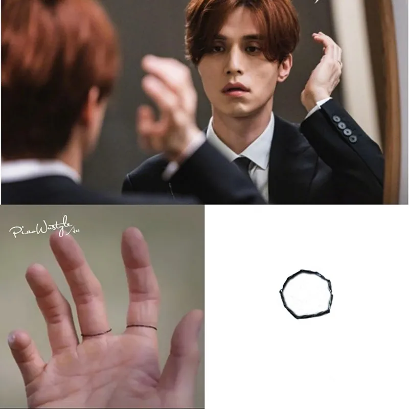 Fashion New Korean TV Thin Chain Ring Knuckle Ring 구미호뎐 Tale of The Nine Tailed Lee Dong Wook for Men Boy