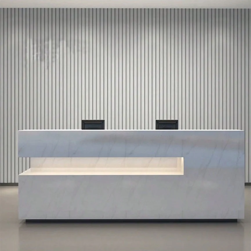 Wooden Grind Striped Self-adhesive Wallpaper Peel and Stick Removable Waterproof Wallpaper for Office Reception TV Feature Wall