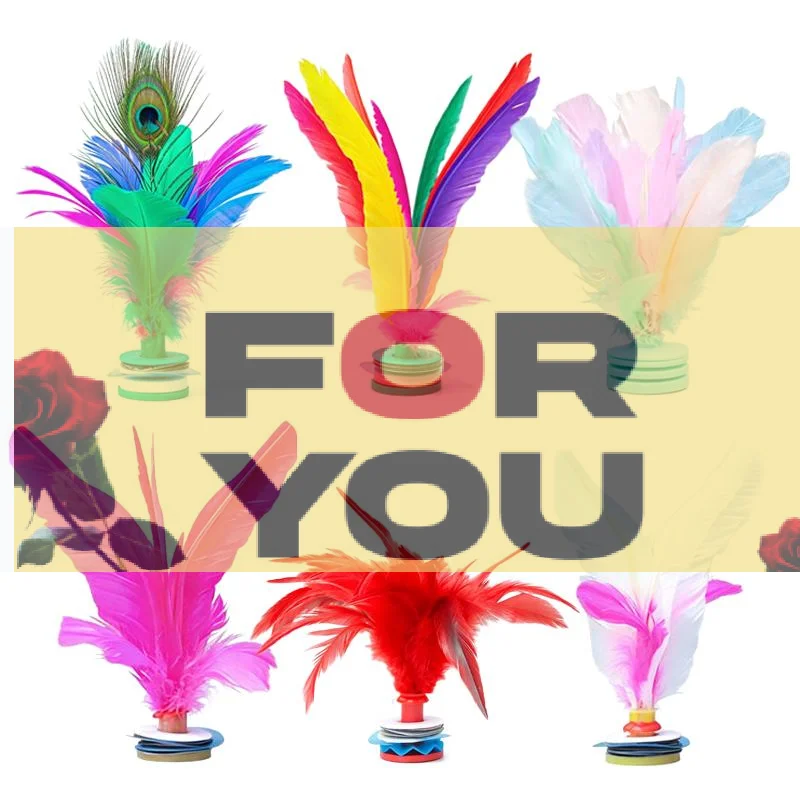 【OD】Colorful Feather Kicking Shuttlecock Chinese Jianzi Foot Kicking Feather Exercise Indoor Outdoor Game Fitness Activities