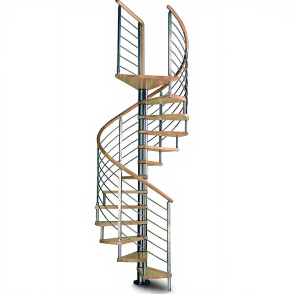 The elegant twisting staircase offers endless possibilities. The spiral staircase is suitable for every space