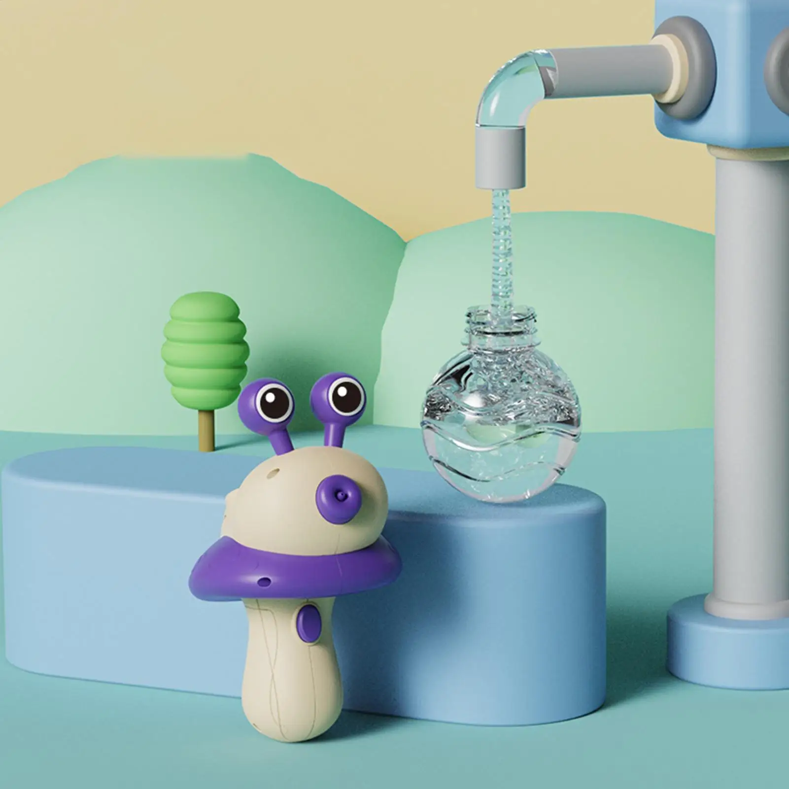 Juguete eléctrico con forma de caracol para niños, aspersor de gran capacidad para exteriores, patio trasero, playa, piscina, diversión con juegos acuáticos de verano