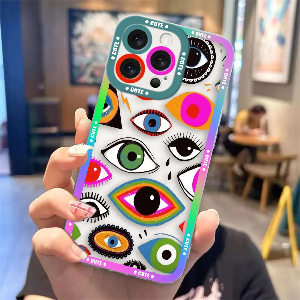 Lucky Eye Blue Eye Cover Phone Case For Xiaomi POCO X5 X4 X3 NFC GT F3 F5 M4 M3 11 11T PRO LITE Silicone Case Funda Coque Shell