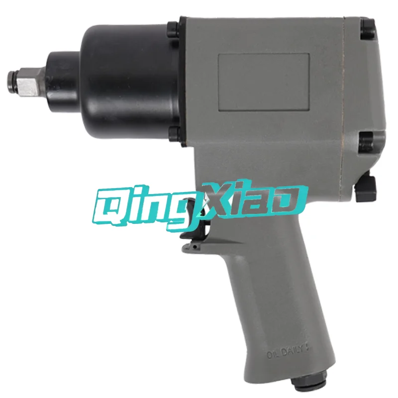 Pneumatic Impact Wrench Kit Car Tire Repairing Nut Removal Installation Industrial Grade Portable Compact Structure Easy Control