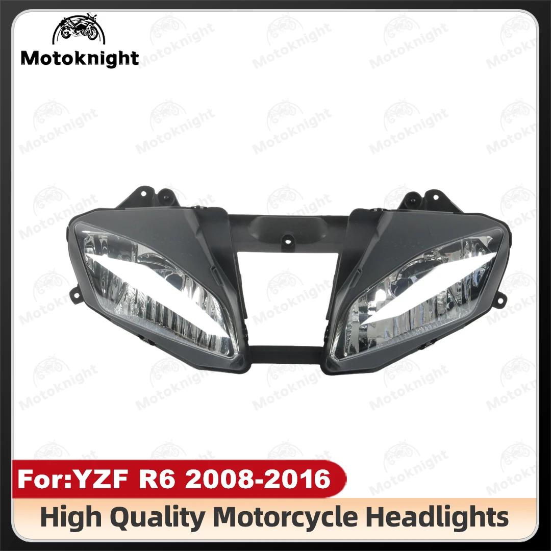 

For Yamaha YZF-R6 YZF R6 2008-2016 2009 2010 2011 2012 2013 2014 2015 Motorcycle Front Headlight Head Light Lamp Headlamp Assemb