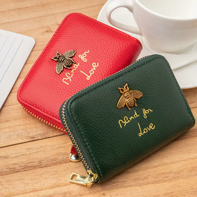 

Women'S Multi-card Small Purse Fashion Zipper Wallet Cute Coin Purse Multi-function Organ Card Bag for Girl