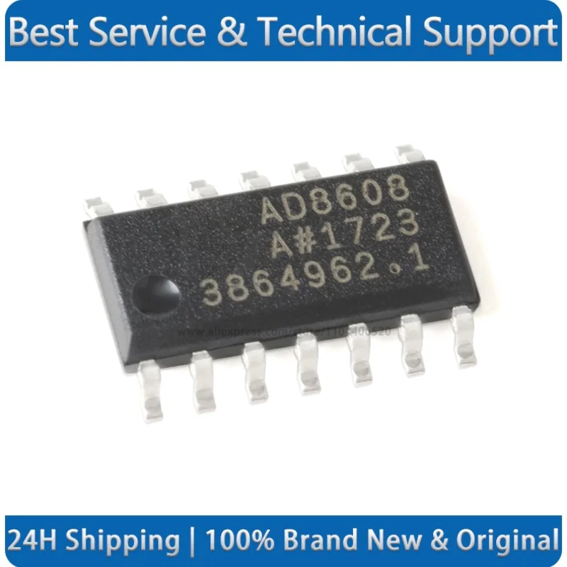 AD8608ARZ-REEL7 SOIC-14 precision CMOS rail-to-rail operational amplifier chip New Original