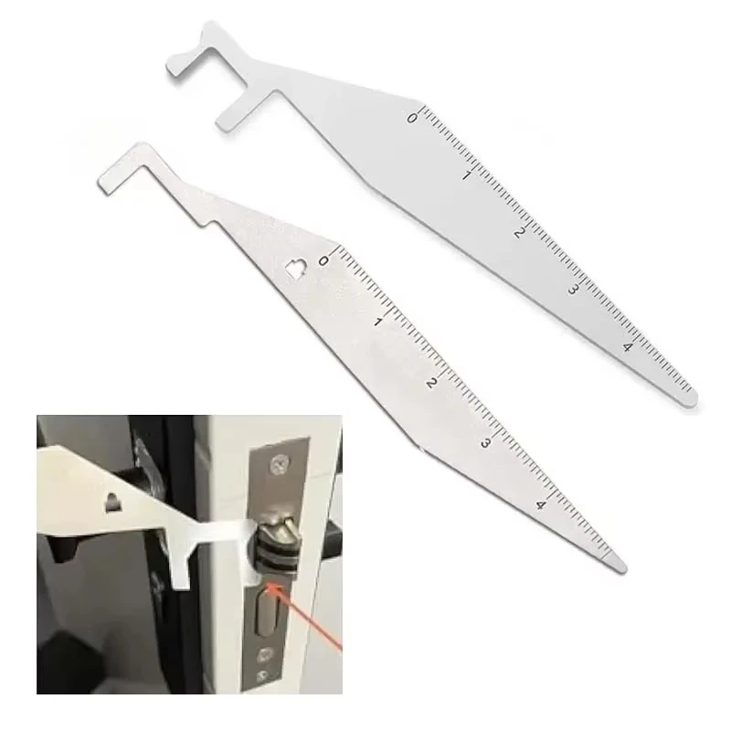 2pcs Multi-Purpose Lever Tool Stainless Steel Durable Locksmith Tool Mini Portable Pry Bar Hand Tool for Firefighter/Police