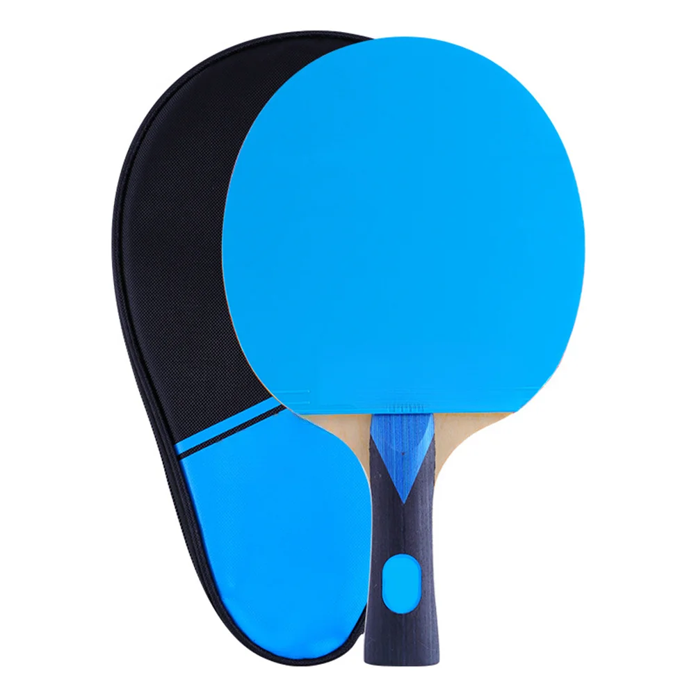 for durable New Table Tennis Racket Table Tennis Bag Bag Sweat-absorbing Wood Wood+Rubber Long Handle All-round Type 3