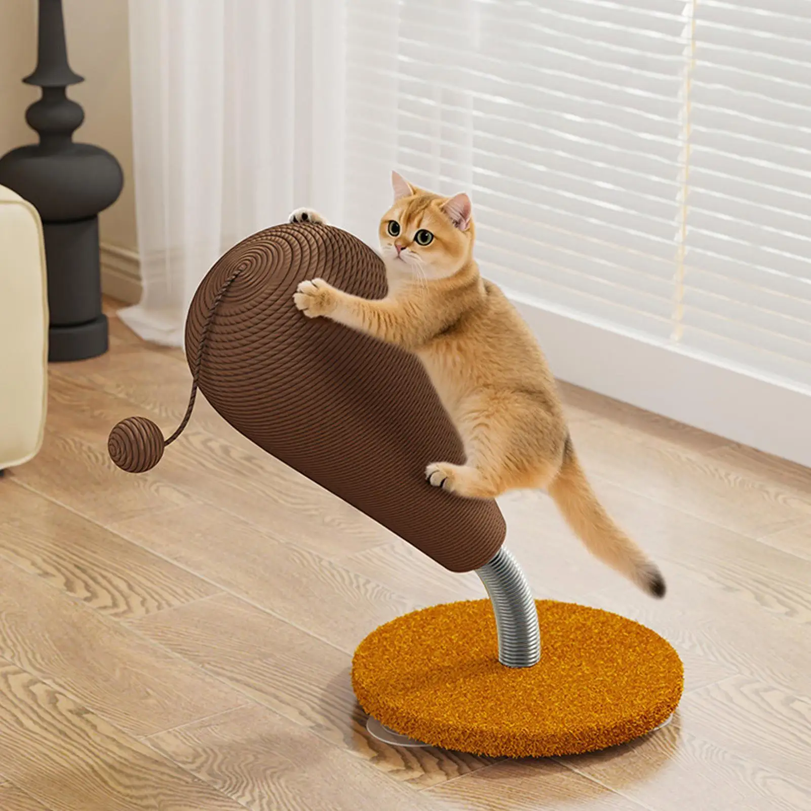 

Интерактивная игрушка-когтеточка для котенка, интерактивная игрушка для упражнений, когтеточка для кошек, рама для лазанья, кошачья когтеточка, игрушки для кошек