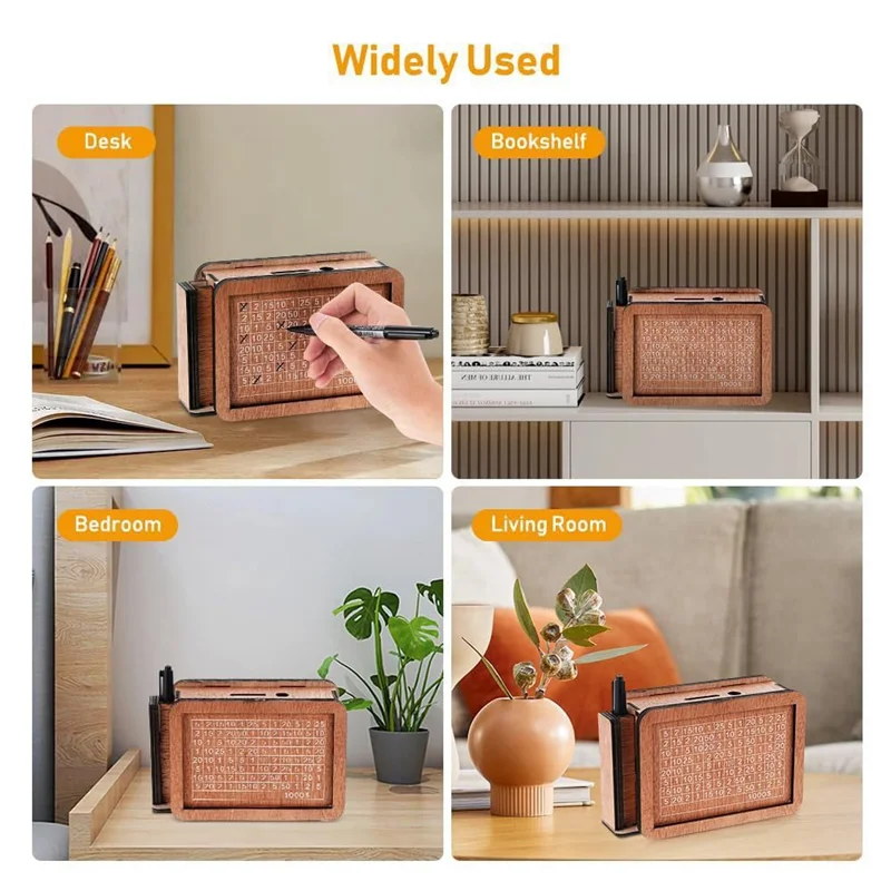 Wooden Money Box With Cash Vault Design, Wooden Piggy Bank, Cash Vault Wooden Savings Box, Money Box With Money-Y41A