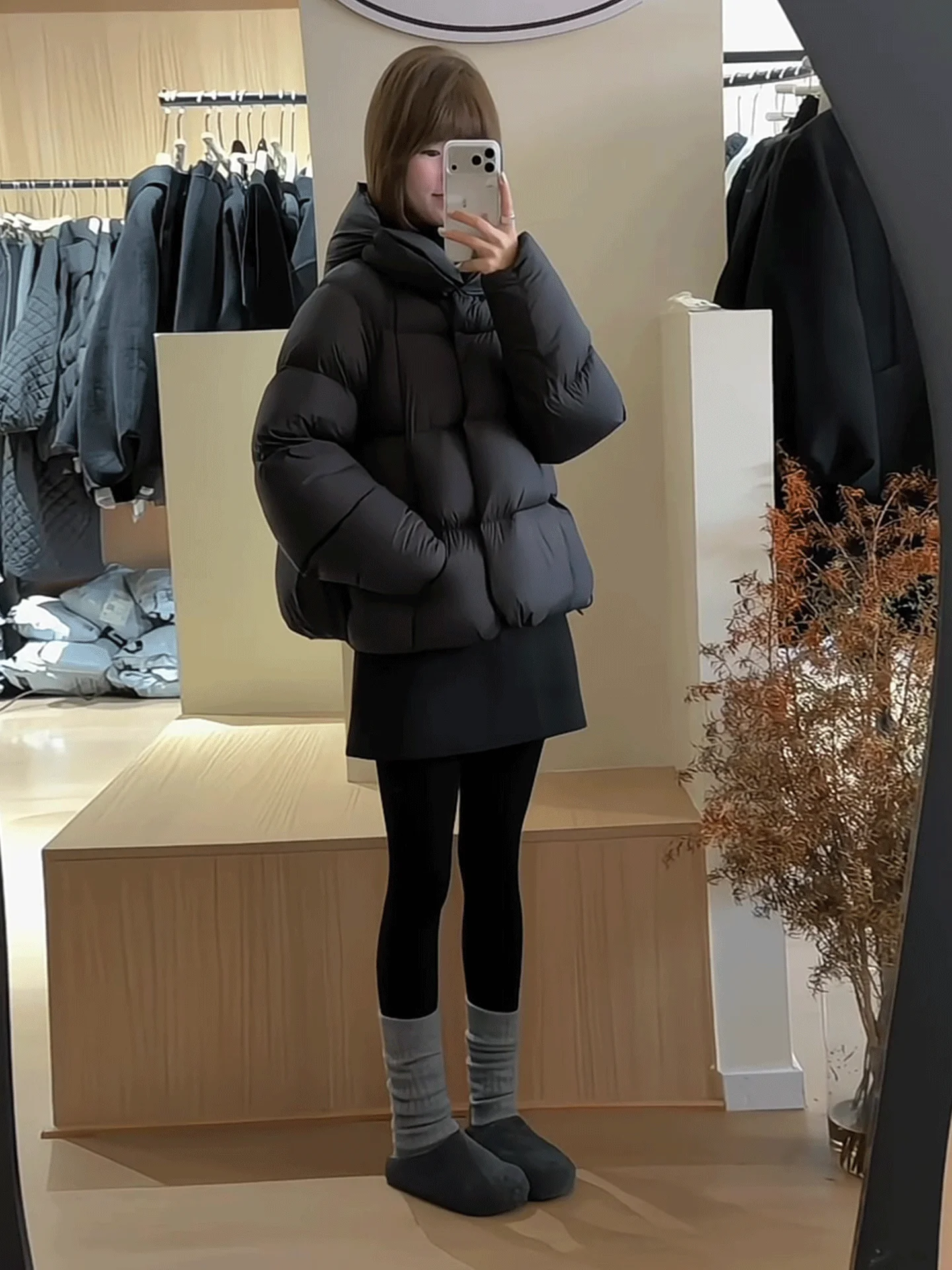 Ele ort à capuche Bla vers le bas Jaet femme chaleur garantie hiver Faion 2025 nouveau manteau de pain Sle Cact