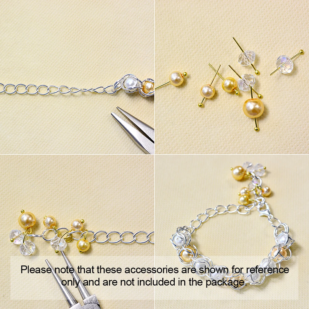 1600pcs Brass/Iron Flat Head Pins Ball Pins Connectors For Jewelry Making DIY Earring Bracelet Supplies Accessories