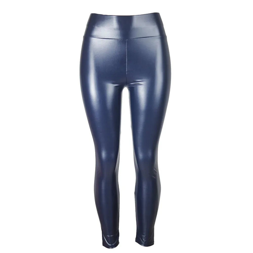 Krisnanas Black Leather Pants for Woman 2025 Slim Fit High Waist Stylish Solid Color Pu Pencil Pant Female Trousers 68365