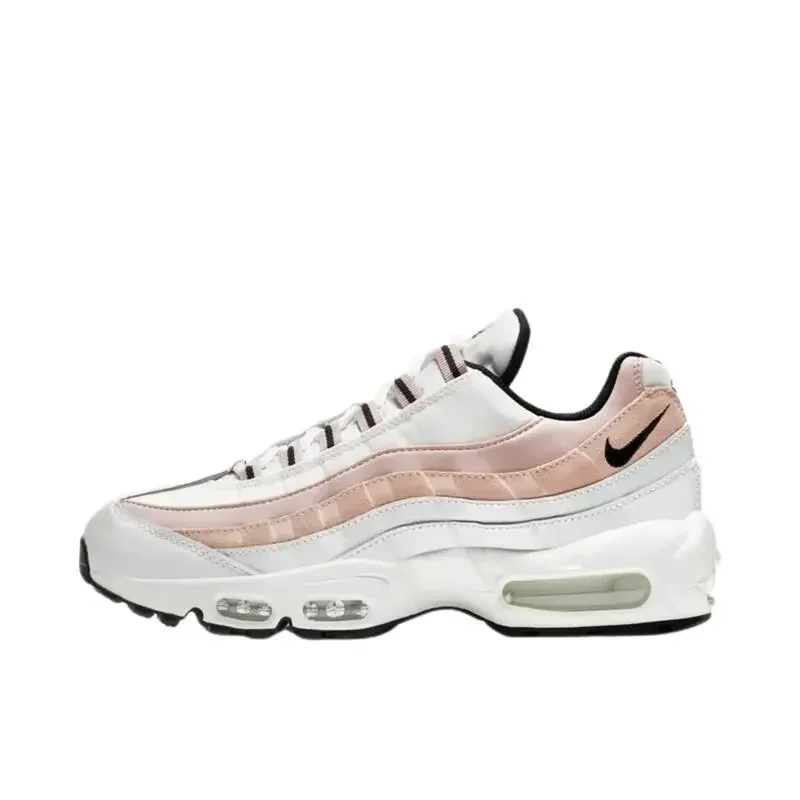 Nike Air Max 95 White Pink Original Retro Men Women Running Shoes Low-top Anti-slip Shock Absorption Casual Sneakers Men Women