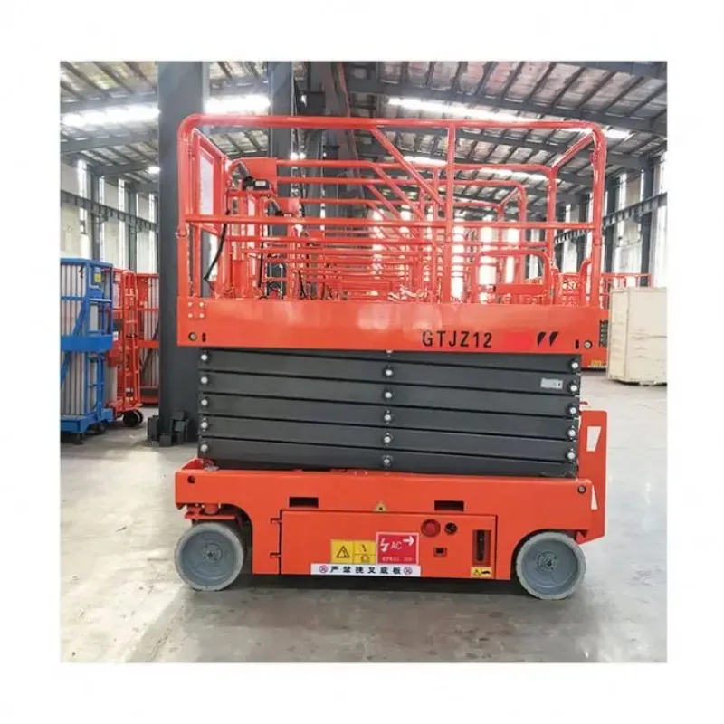 6m 8m 10m 12m 14m Electric Battery Mobile Indoor Scissor Lift Platform