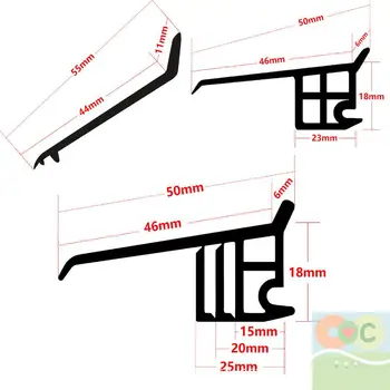 50cm domácí okenní lišta na blokování vody, posuvná okenní dešťová těsnicí páska, balkonová izolace, větruodolná těsnicí páska, lemovací deska 10 nejlepší prodej Větrná zábrana na okno - №5