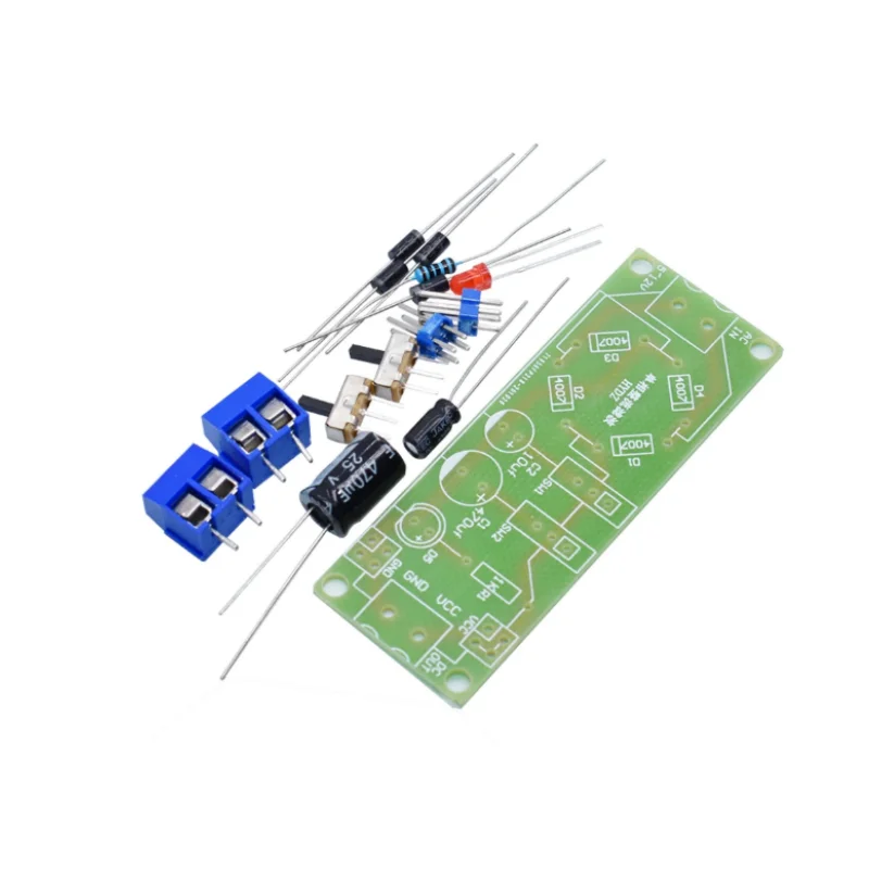 1N4007 Electronic Single-Phase Rectifier Filter Circuit DIY Electronic Filter Rectifier Kit Training Teaching Production AC DC5V
