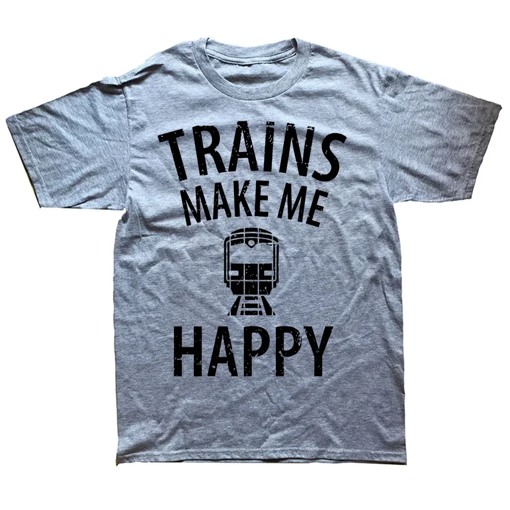 Graphic Streetwear Short Sleeve Birthday Gifts Summer Style T-shirt Mens Clothing Novelty Railwayman Trains Driver T Shirts