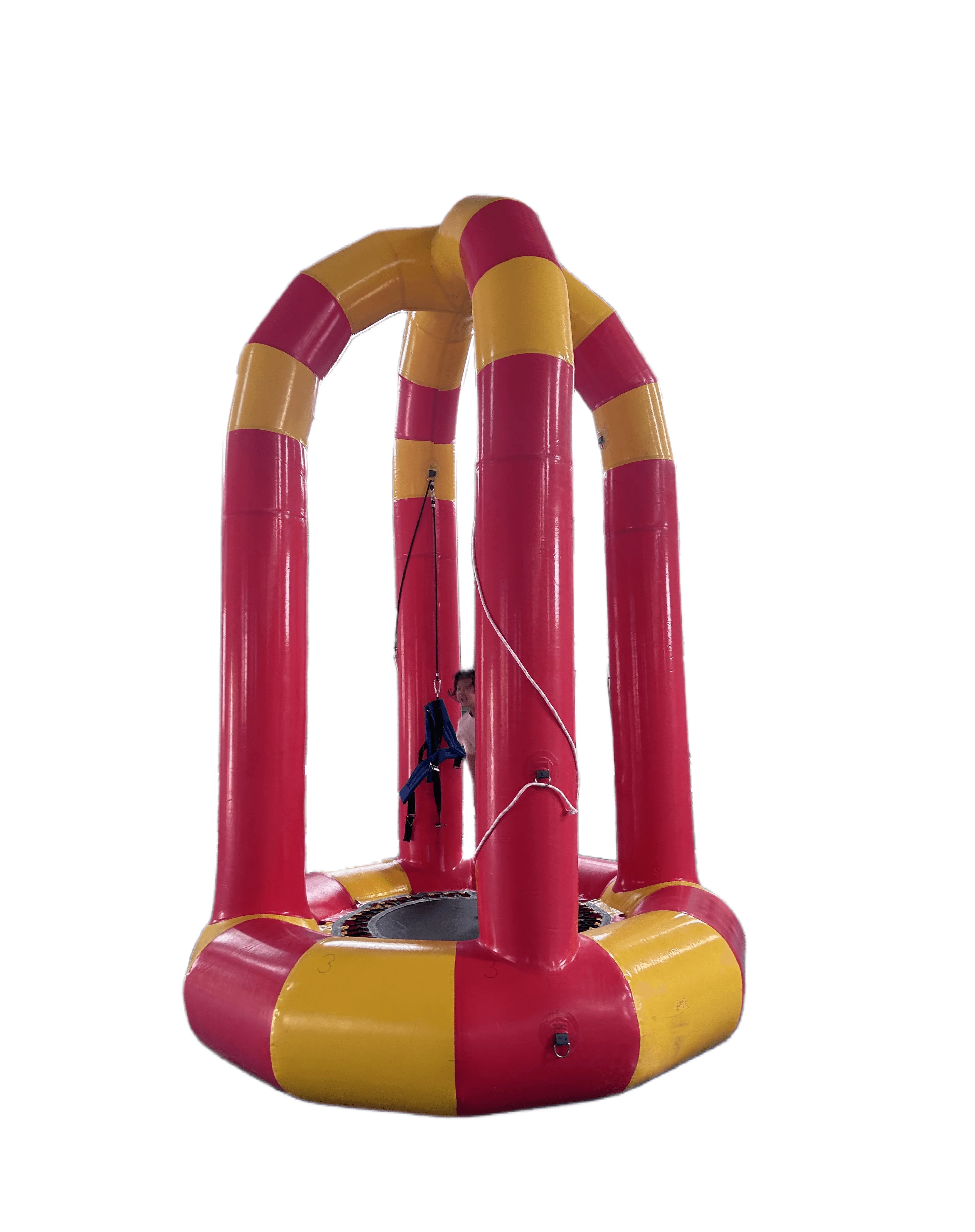 

2026 Single Hot Sale Blow up Kids Games Inflatable Bungee Trampoline Inflatable Soft Bungee with Cord Inflatable Bungee Jumping