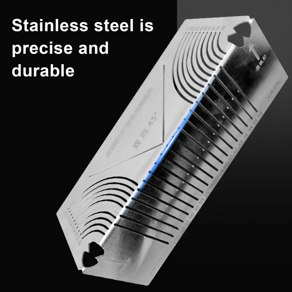 Versatile Angle Measuring Tool Adjustable Angle Arc Marking Tool for Metal Corrosion Resistant Scriber Dual-purpose for Diy