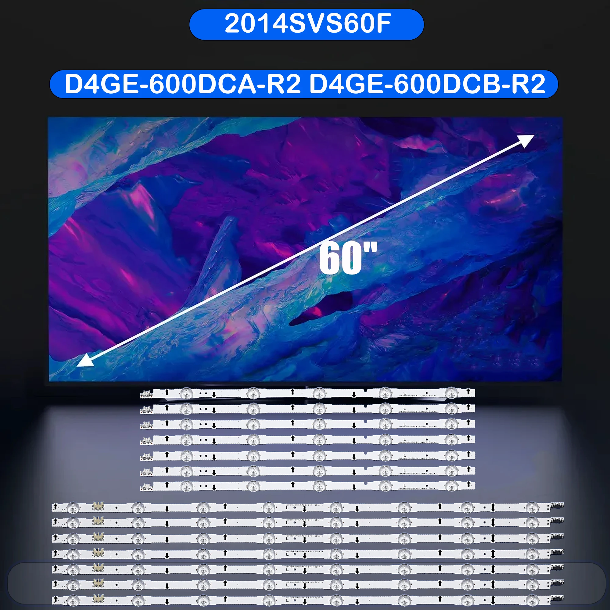 

LED Backlight strip For UE60H6200AK UE60H6240AK UE60H6275SU UE60H6290SS UE60H6300AW UE60H6350AK UE60H6350AS UE60H6350AW