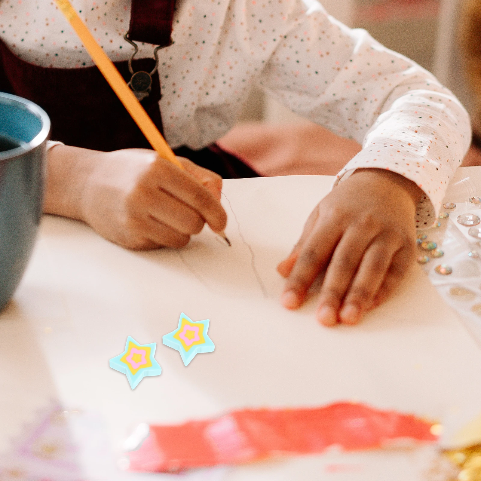 

50Pcs Fun Star Shaped Erasers Kids Miniature School Supplies Desk Pets Bulk Classroom Rewards Accessories Mini Erasers