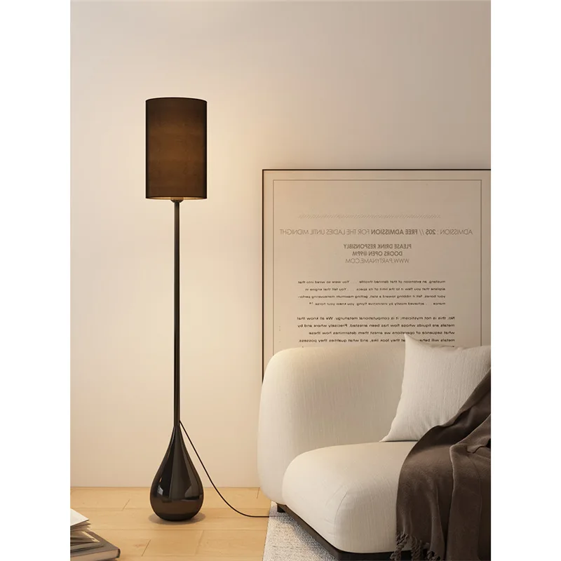 

French floor lamp, living room, bedroom atmosphere, cream wabi sofa decoration ornament