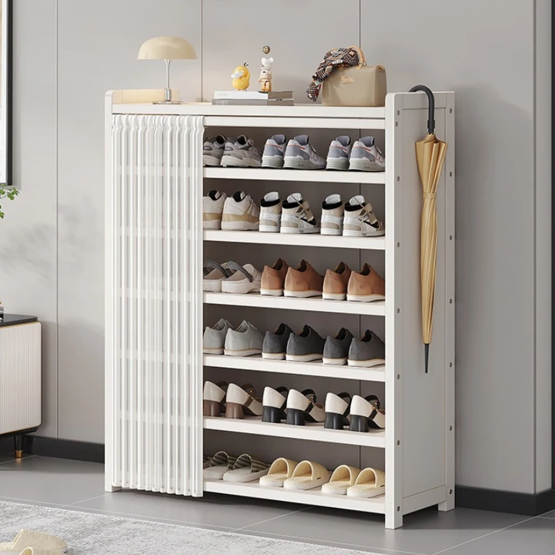 household multi-layer Shoe rack simple dust-proof door shoe cabinet storage against the wall scarpiera Living Room Furniture